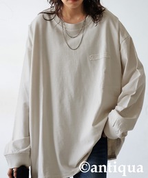 ピグメント加工 ロングTシャツ