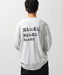 【NATOKii(ネイトゥーキー)】裏毛3連ロゴプルオーバー