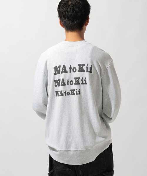 セール】【NATOKii(ネイトゥーキー)】裏毛3連ロゴプルオーバー