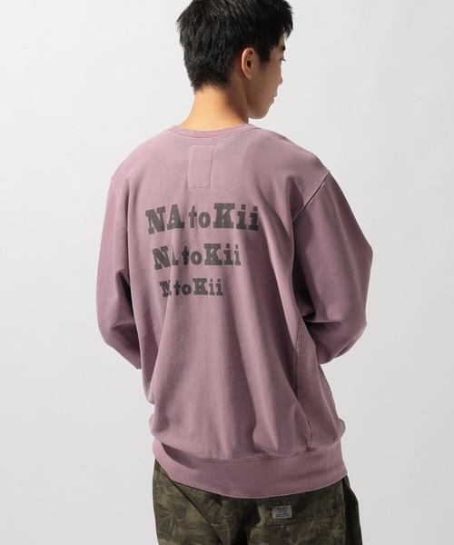 セール】【NATOKii(ネイトゥーキー)】裏毛3連ロゴプルオーバー