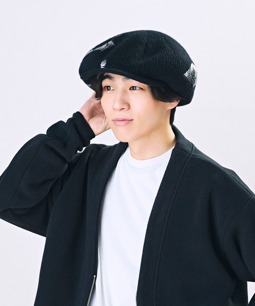 CA4LA（カシラ）の「CF QUENTIN（キャスケット・レディース・ブラック/イエロー/グレー・ONESIZE）」の2枚目の写真