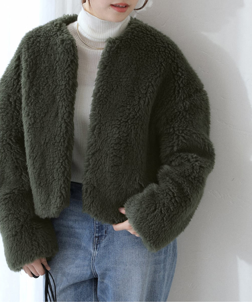 TICCA / ティッカ ウールファーショートコート（その他アウター）｜La