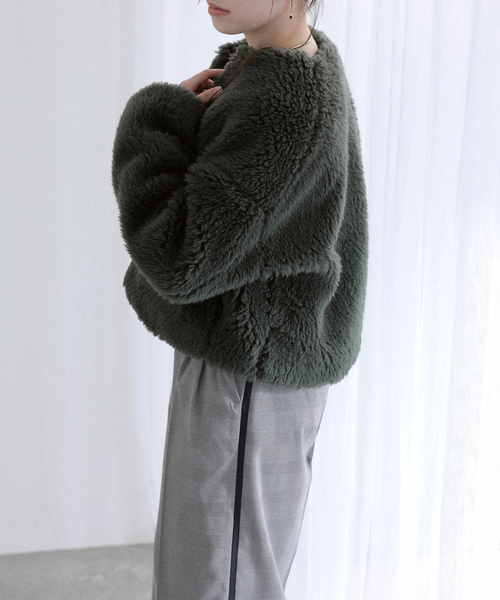 TICCA / ティッカ ウールファーショートコート（その他アウター）｜La