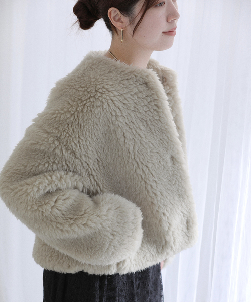 TICCA ウールファーショートコート TICCA / ティッカ ウールファーショートコート（その他アウター）｜La