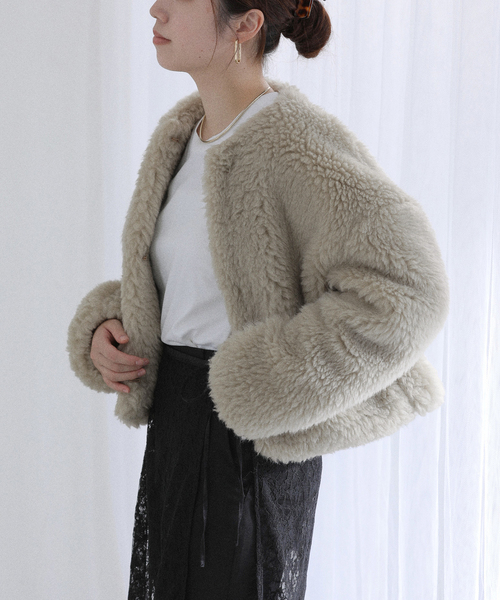 TICCA / ティッカ ウールファーショートコート（その他アウター）｜La