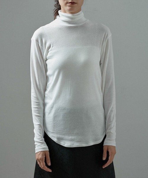 SALON adam et rope'（サロン アダム エ ロペ）の「Smile Cotton 2PACK TEE 2 / 新色追加（Tシャツ/カットソー・レディース・ホワイト/ブラック/イエロー・FREE）」の10枚目の写真