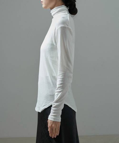 SALON adam et rope'（サロン アダム エ ロペ）の「Smile Cotton 2PACK TEE 2 / 新色追加（Tシャツ/カットソー・レディース・ホワイト/ブラック/イエロー・FREE）」の11枚目の写真