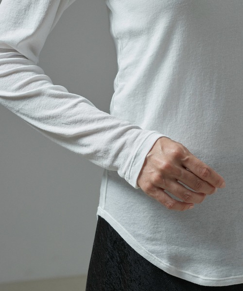 SALON adam et rope'（サロン アダム エ ロペ）の「Smile Cotton 2PACK TEE 2 / 新色追加（Tシャツ/カットソー・レディース・ホワイト/ブラック/イエロー・FREE）」の15枚目の写真