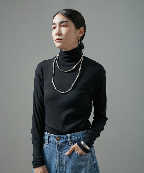 SALON adam et rope'（サロン アダム エ ロペ）の「Smile Cotton 2PACK TEE 2 / 新色追加（Tシャツ/カットソー・レディース・ホワイト/ブラック/イエロー・FREE）」の21枚目の写真