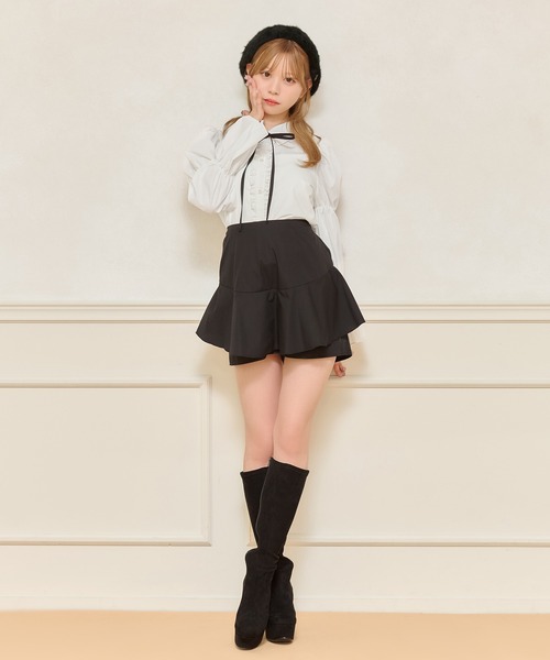 apres jour（アプレジュール）の「【SETUP可能】キュロット（その他パンツ・レディース・チャコールグレー/ブラック系その他/ブラック・X-LARGE/フリー）」の11枚目の写真