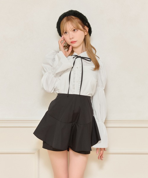 apres jour（アプレジュール）の「【SETUP可能】キュロット（その他パンツ・レディース・チャコールグレー/ブラック系その他/ブラック・X-LARGE/フリー）」の8枚目の写真