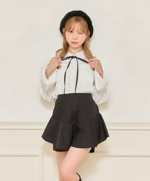 apres jour（アプレジュール）の「【SETUP可能】キュロット（その他パンツ・レディース・チャコールグレー/ブラック系その他/ブラック・X-LARGE/フリー）」の9枚目の写真