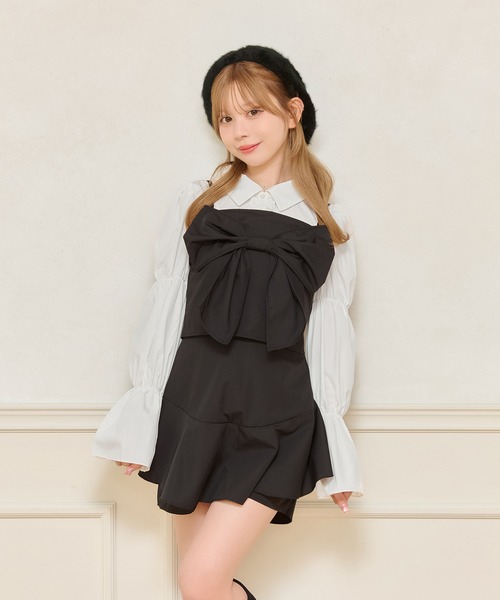apres jour（アプレジュール）の「【SETUP可能】キュロット（その他パンツ・レディース・チャコールグレー/ブラック系その他/ブラック・X-LARGE/フリー）」の5枚目の写真