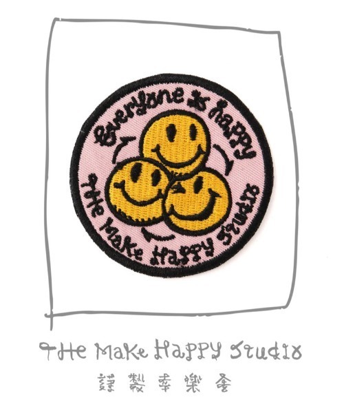 The Make Happy Studio(ザメイクハッピーストゥディオ)の「The Make Happy Studio/ザメイクハッピーストゥディオ/HAPPY IRON PATCH(その他雑貨・メンズ・モスグリーン/ピンク/ブルー/モカ/エンジ/パープル/イエロー・F)」の5枚目の写真