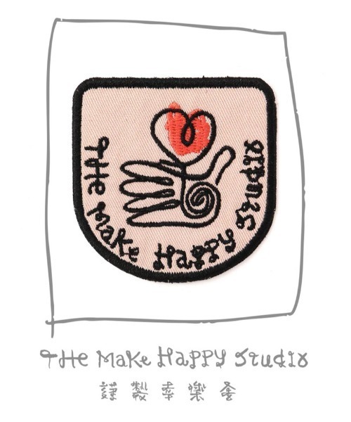 The Make Happy Studio(ザメイクハッピーストゥディオ)の「The Make Happy Studio/ザメイクハッピーストゥディオ/HAPPY IRON PATCH(その他雑貨・メンズ・モスグリーン/ピンク/ブルー/モカ/エンジ/パープル/イエロー・F)」の6枚目の写真