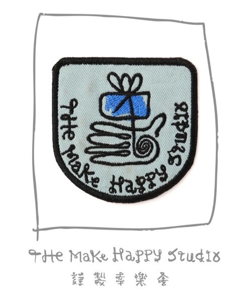The Make Happy Studio(ザメイクハッピーストゥディオ)の「The Make Happy Studio/ザメイクハッピーストゥディオ/HAPPY IRON PATCH(その他雑貨・メンズ・モスグリーン/ピンク/ブルー/モカ/エンジ/パープル/イエロー・F)」の4枚目の写真