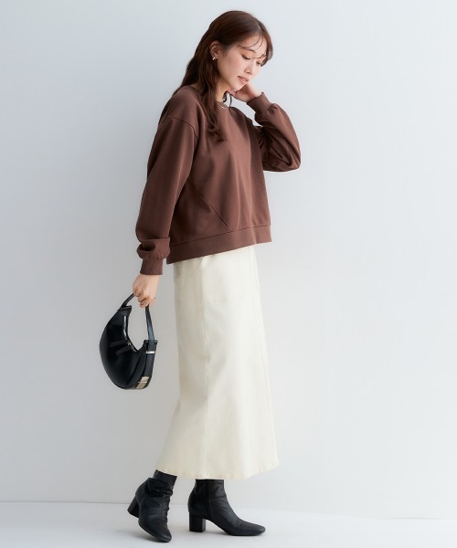 Petitjo(プッチージョ)の「小さいサイズ スウェットシャツ 低身長さん・小柄女性(スウェット・レディース・杢グレー/ブラウン・XS-S/M-L)」の21枚目の写真