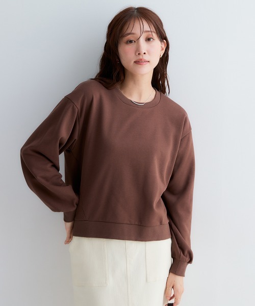 Petitjo(プッチージョ)の「小さいサイズ スウェットシャツ 低身長さん・小柄女性(スウェット・レディース・杢グレー/ブラウン・XS-S/M-L)」の18枚目の写真