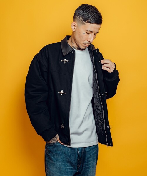 Subciety（サブサエティ）の「Fireman clasp blouson（ブルゾン・メンズ・ブラック/ブラウン/グレー・X-LARGE/LARGE/MEDIUM/SMALL）」の17枚目の写真