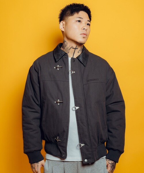Subciety（サブサエティ）の「Fireman clasp blouson（ブルゾン・メンズ・ブラック/ブラウン/グレー・X-LARGE/LARGE/MEDIUM/SMALL）」の22枚目の写真