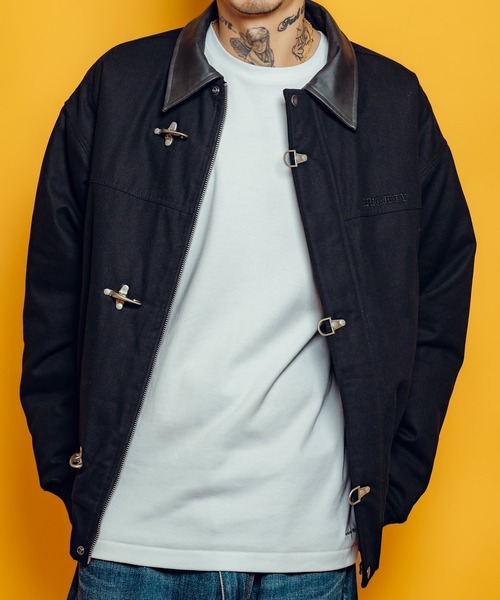 Subciety(サブサエティ)の「Fireman clasp blouson(ブルゾン・メンズ・ブラック/ブラウン/グレー・X-LARGE/LARGE/MEDIUM/SMALL)」の9枚目の写真