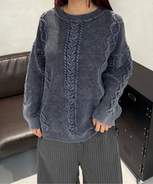加工ケーブルニット