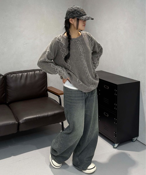 COYSEIO ダークグレー ケーブルニット COYSEIO ダークグレー ケーブルニット CATEGORY 1月8日更新 | L