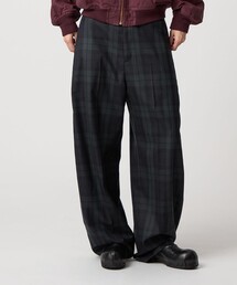 6 | ＜6(ROKU)＞チェック カーブ パンツ(スラックス)