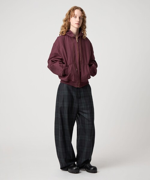 ＜6(ROKU)＞チェック カーブ パンツ 6（ロク）の「＜6(ROKU)＞チェック カーブ パンツ（スラックス