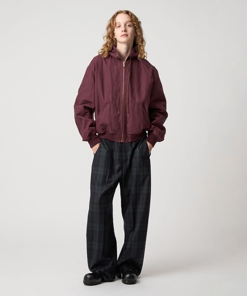 6（ロク）の「＜6(ROKU)＞チェック カーブ パンツ（スラックス）」 - WEAR