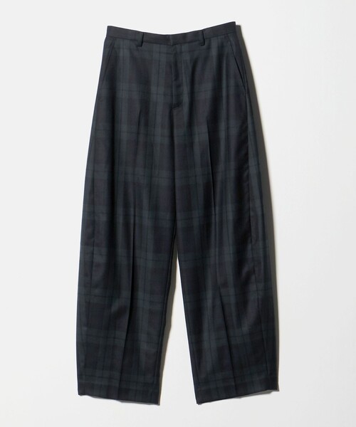 6（ロク）の「＜6(ROKU)＞チェック カーブ パンツ（スラックス）」 - WEAR