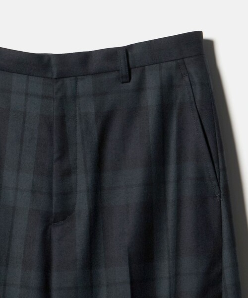 ＜6(ROKU)＞チェック カーブ パンツ 6（ロク）の「＜6(ROKU)＞チェック カーブ パンツ（スラックス