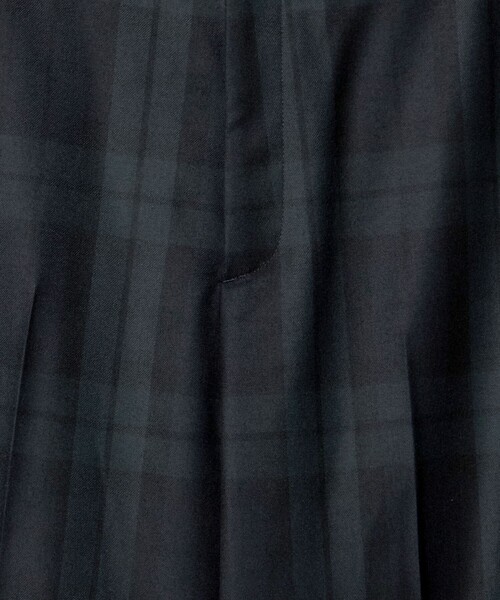 ＜6(ROKU)＞チェック カーブ パンツ 6(ROKU)＞グレー カーブ パンツ