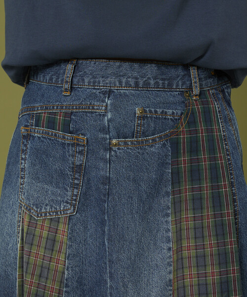 セール】Freada/フリーダ サイドフロント デニム 切り替え フレア