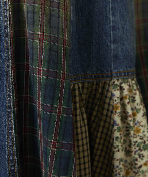 セール】Freada/フリーダ サイドフロント デニム 切り替え フレア