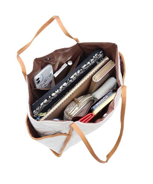 T・S・L（ティーエスエル）の「キルティングトートバッグ（トートバッグ・レディース・カーキ/ブラック/アイボリー・FREE）」の19枚目の写真