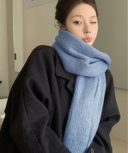 セール】モヘアライク フリンジ マフラー（マフラー）｜kirakiraShop