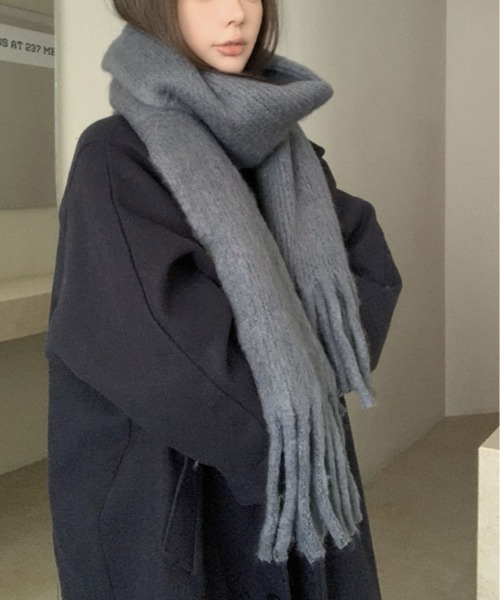 セール】モヘアライク フリンジ マフラー（マフラー）｜kirakiraShop
