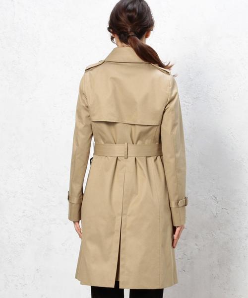 green label relaxing（グリーンレーベルリラクシング）の「◆CR C GABA トレンチコート◆（トレンチコート・レディース・ネイビー/ベージュ・36/40/42/34/38/44）」の4枚目の写真