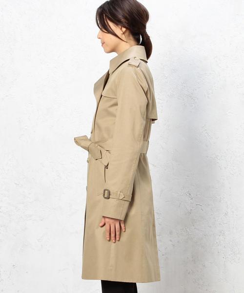 green label relaxing（グリーンレーベルリラクシング）の「◆CR C GABA トレンチコート◆（トレンチコート・レディース・ネイビー/ベージュ・36/40/42/34/38/44）」の5枚目の写真