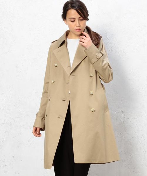 green label relaxing（グリーンレーベルリラクシング）の「◆CR C GABA トレンチコート◆（トレンチコート・レディース・ネイビー/ベージュ・36/40/42/34/38/44）」の16枚目の写真