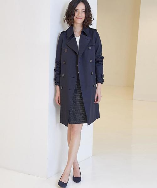 green label relaxing（グリーンレーベルリラクシング）の「◆CR C GABA トレンチコート◆（トレンチコート・レディース・ネイビー/ベージュ・36/40/42/34/38/44）」の11枚目の写真