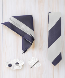 Quit Running（クイトランニング）の「シルクネクタイ スーツ メンズギフト箱4点セット レジメンタルストライプ ナロータイ（ネクタイ）」