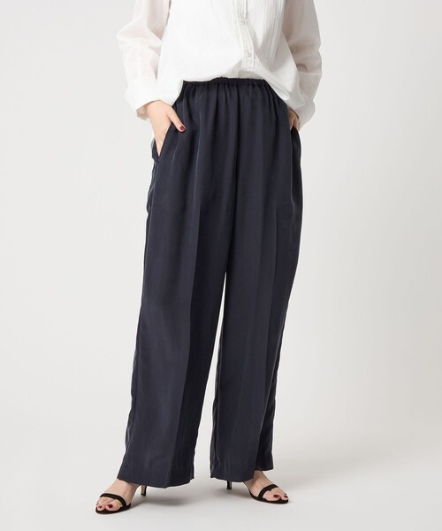 conte イージーパンツ conte＞シルクキュプラ イージーパンツ