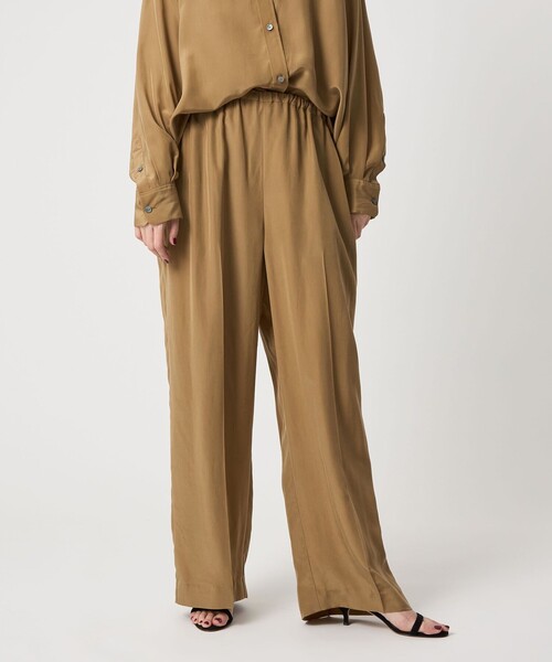 パンツ conte conte＞シルクキュプラ イージーパンツ（その他パンツ）｜conte