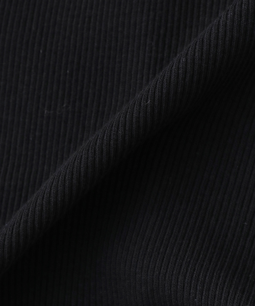 PULP/417EDIFICE（パルプフォーワンセブンエディフィス）の「NO MAINTENANCE / ノーメンテナンス ORI RIBBED LONG SLEEVE T（Tシャツ/カットソー・メンズ・ホワイト/ブラック・MEDIUM/SMALL）」の5枚目の写真