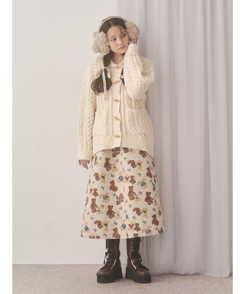 merry jenny（メリージェニー）の「bear bear イヤーマフ（イヤーマフ・レディース・ベージュ/ブラック/オフホワイト・FREE）」の9枚目の写真