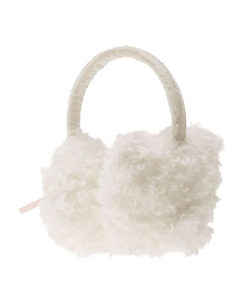 merry jenny(メリージェニー)の「bear bear イヤーマフ(イヤーマフ・レディース・ベージュ/ブラック/オフホワイト・FREE)」の2枚目の写真