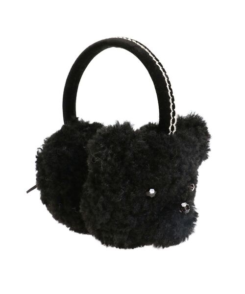 merry jenny(メリージェニー)の「bear bear イヤーマフ(イヤーマフ・レディース・ベージュ/ブラック/オフホワイト・FREE)」の1枚目の写真