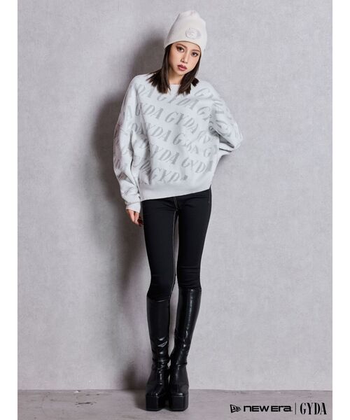 GYDA SLANT PATTERNニットトップス（ニット/セーター）｜GYDA